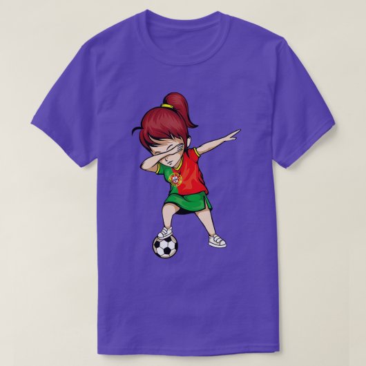 T-shirt Dabbing Soccer Portugal Jersey Football portugais (Design devant)