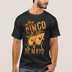 T-shirt Dabbing Taco Cinco De Mayo Drôle Garçons Hommes Me