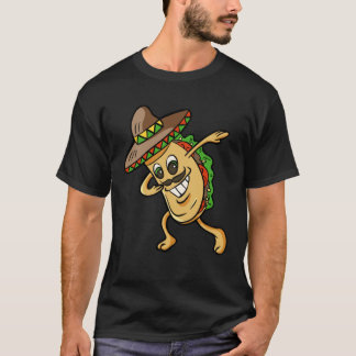 T-shirt Dabbing Taco CinCo de Mayo Mexican Food  Boys Men 