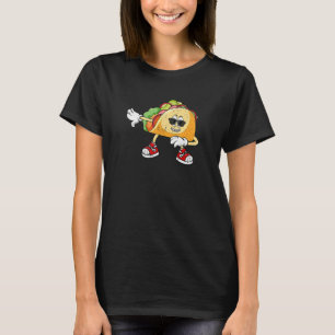 T-shirt Dabbing Taco Heart Love Valentines Day Mexicaine F