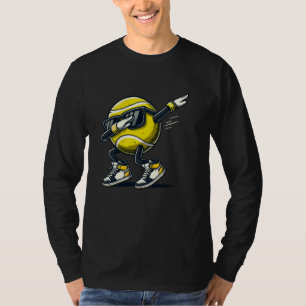T-shirt Dabbing Tennis Ball Avec Lunettes De Soleil Drôle