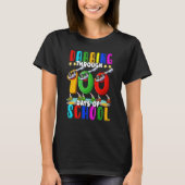 T-shirt Dabbing Through 100 Days of School 100th Day Schoo (Devant)