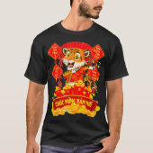 T-shirt Dabbing Tiger Vietnamese Tet 2022 Chuc Mung Nam Mo (Devant)