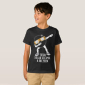 T-shirt Dabbing Total Solar Eclipse 04.08.2024 Fun Dab Boy (Devant entier)