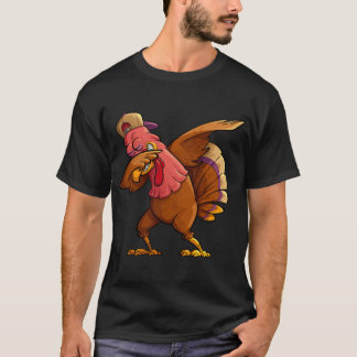 T-shirt Dabbing Turkey Thankesgiving