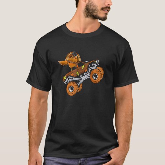 T-shirt Dabbing Turquie équitation Monster Camion Thanksgi (Devant)