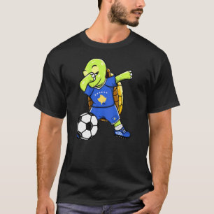 T-shirt Dabbing Turtle Kosovo Fans de football Jersey Koso