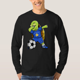 T-shirt Dabbing Turtle Kosovo Fans de football Jersey Koso
