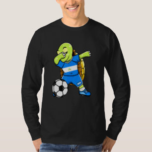 T-shirt Dabbing Turtle Nicaragua Fans de football Jersey D