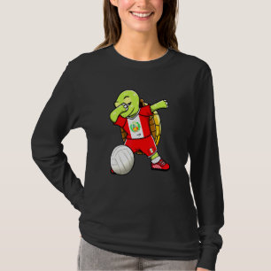 T-shirt Dabbing Turtle Pérou Volleyball fans Jersey Peruvi