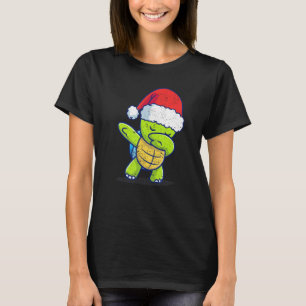 T-shirt Dabbing Turtle Santa Claus Casquette Christmas Zoo