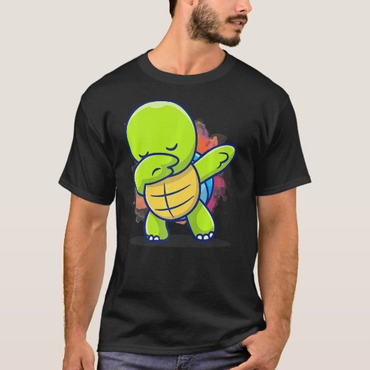 T-shirt Dabbing Turtle Shirt (Devant)