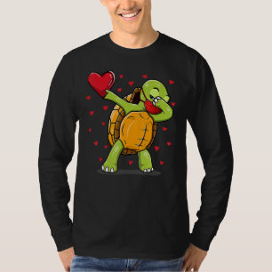 T-shirt Dabbing Turtle Visage Masque Dab Danse Valentine