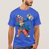 T-shirt Dabbing Uncle Sam contrôleur de jeu vidéo 4e de (Devant)