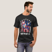 T-shirt Dabbing Uncle Sam Merica 4th Of July Kids Boys Men (Devant entier)