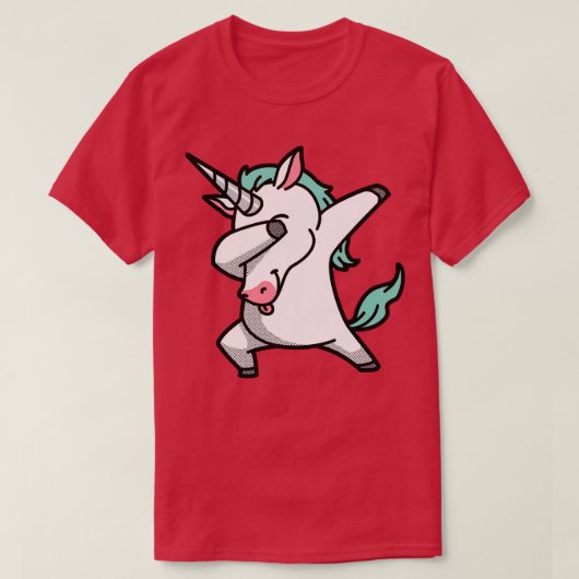 T-shirt Dabbing Unicorn (Design devant)