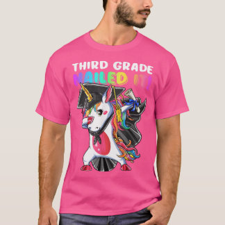 T-shirt Dabbing Unicorn 3e grade Cap Gown Gi