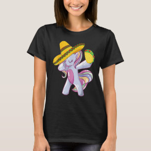 T-shirt Dabbing Unicorn 5 Cinco De Mayo 2022 Costume Mexiq
