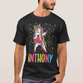 T-shirt Dabbing Unicorn Anthony (Devant)