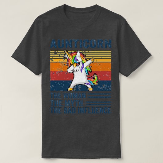 T-shirt Dabbing Unicorn Aunticorn Fun Cadeau (Design devant)