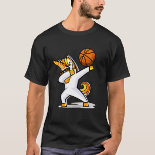 T-shirt Dabbing Unicorn Basketball College Marche Brackets
