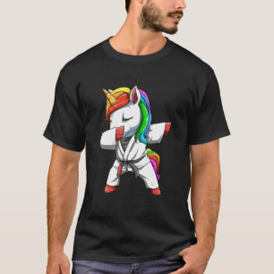 T-shirt Dabbing Unicorn Brésilien Jiu Jitsu Et Bjj 1