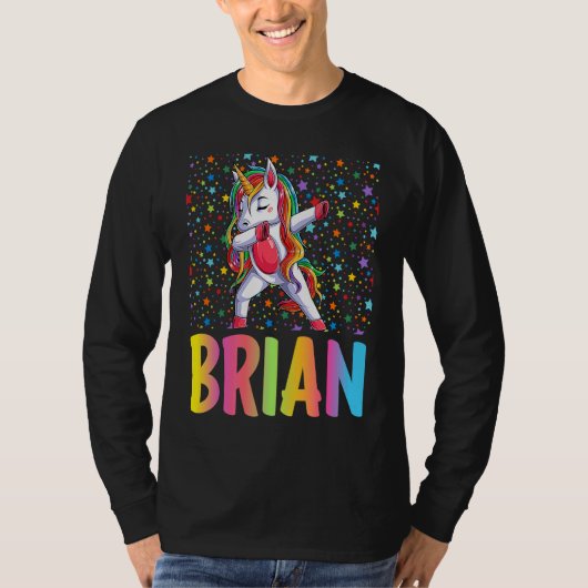 T-shirt Dabbing Unicorn Brian (Devant)