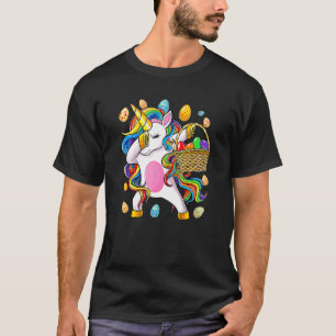 T-shirt Dabbing Unicorn Dab Egg Hunt Unicorn Easter Day Gi