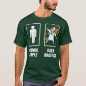 T-shirt Dabbing Unicorn Data Analyst Data Scientist (Devant)