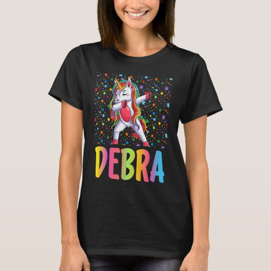 T-shirt Dabbing Unicorn Debra (Devant)