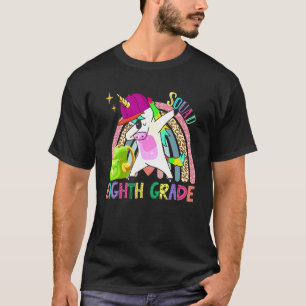 T-shirt Dabbing Unicorn Huitième année 8e année Thé arc-en