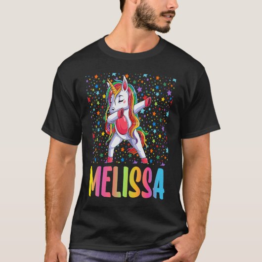 T-shirt Dabbing Unicorn Melissa (Devant)