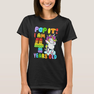 T-shirt Dabbing Unicorn Pop It I Am 4 Years Old Fidget 4th