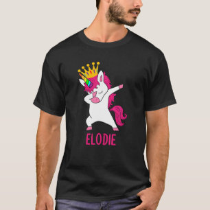 T-shirt Dabbing Unicorn Queen ELODIE personnalisée