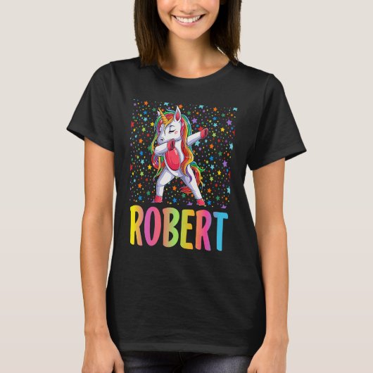 T-shirt Dabbing Unicorn Robert (Devant)