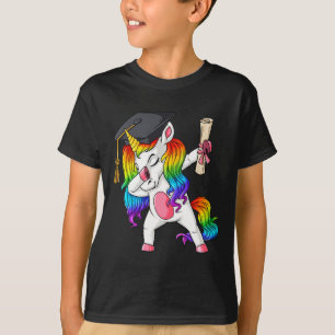 T-shirt Dabbing Unicorn School Graduation Dab Girls Kids T