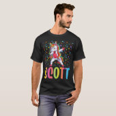 T-shirt Dabbing Unicorn Scott (Devant entier)
