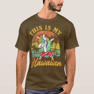 T-shirt Dabbing Unicorn Summer Beach Vacances C'Est Mon H