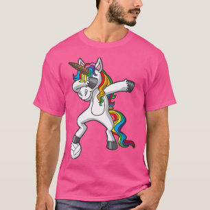 T-shirt Dabbing Unicorn Volleyball Joueur équipe gardienne
