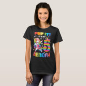 T-shirt Dabbing Unicorne 5 Ans 5e Anniversaire Pop It Fi (Devant entier)