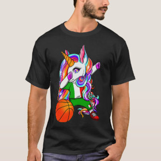 T-shirt Dabbing Unicorne Italie Basketball Fans Jersey Ita