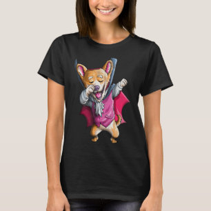 T-shirt Dabbing Vampire Corgi mignonne Halloween Corgi Dab