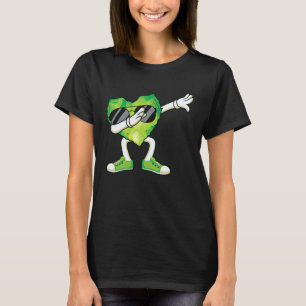 T-shirt Dabbing Végétalien Cœur Saint Valentin Amour Végét