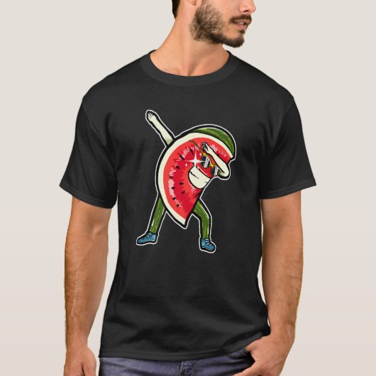 T-shirt Dabbing Watermelon Dab Dancing Watermelon (Devant)