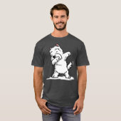 T-shirt Dabbing Westie Funny West Highland White Terrier (Devant entier)