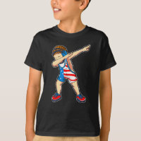 Dabbing Wrestler Boy Wrestler US Drapeau