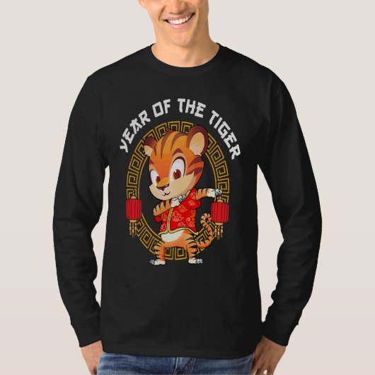 T-shirt Dabbing Year Of The Tiger Happy Chinese New Year 2 (Devant)