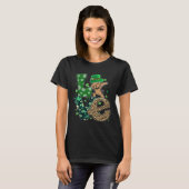 T-shirt Dabbing Yorkie Dog LOVE Shamrock  St Patrick s Day (Devant entier)