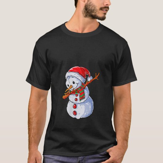 T-shirt Dabed Elf Noël Arbre Lumières Noël Famille neige (Devant)