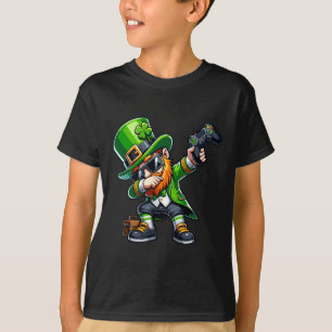 T-shirt Daber Gamer Leprechaun Dab Dance St Pattys St Pa